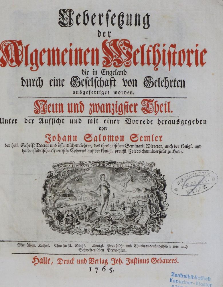 Große Abbildung Nr.1: 134-2049 Semler,J.S.: (Verschiedene Länder - Geschichte, Russland)