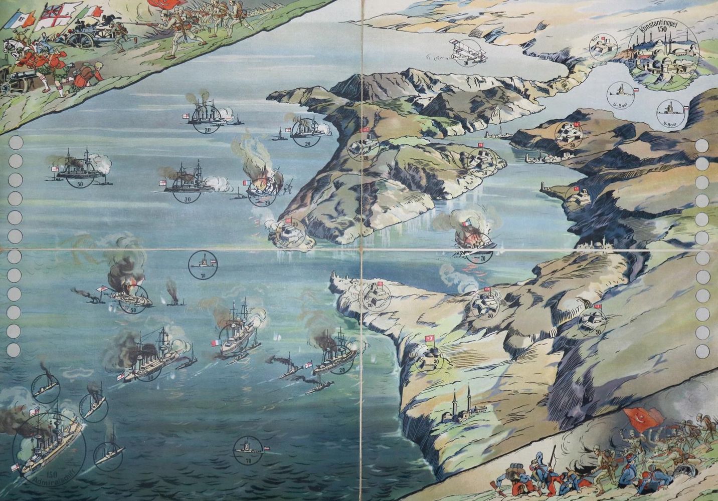 Große Abbildung Nr.1: 134-2073 Schlacht am Bosporus: (Verschiedene Länder - Geschichte, Türkei)