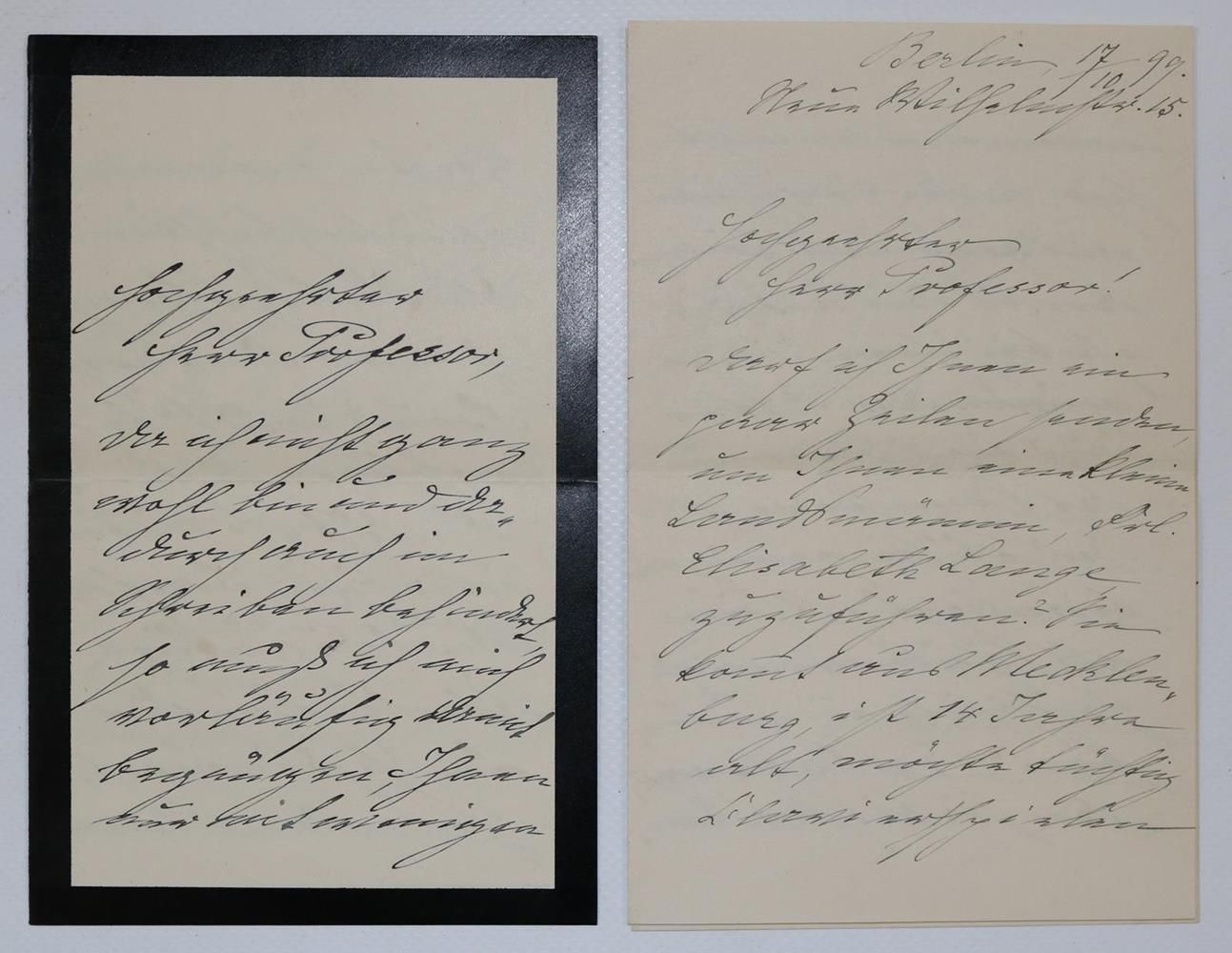 Große Abbildung Nr.1: 134-2087 Brandes, Emma,: (Autographen)