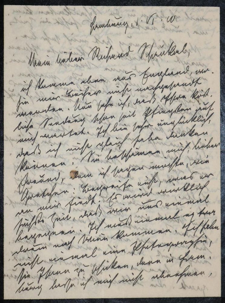 Große Abbildung Nr.1: 134-2106 Lichtwark, Alfred,: (Autographen)