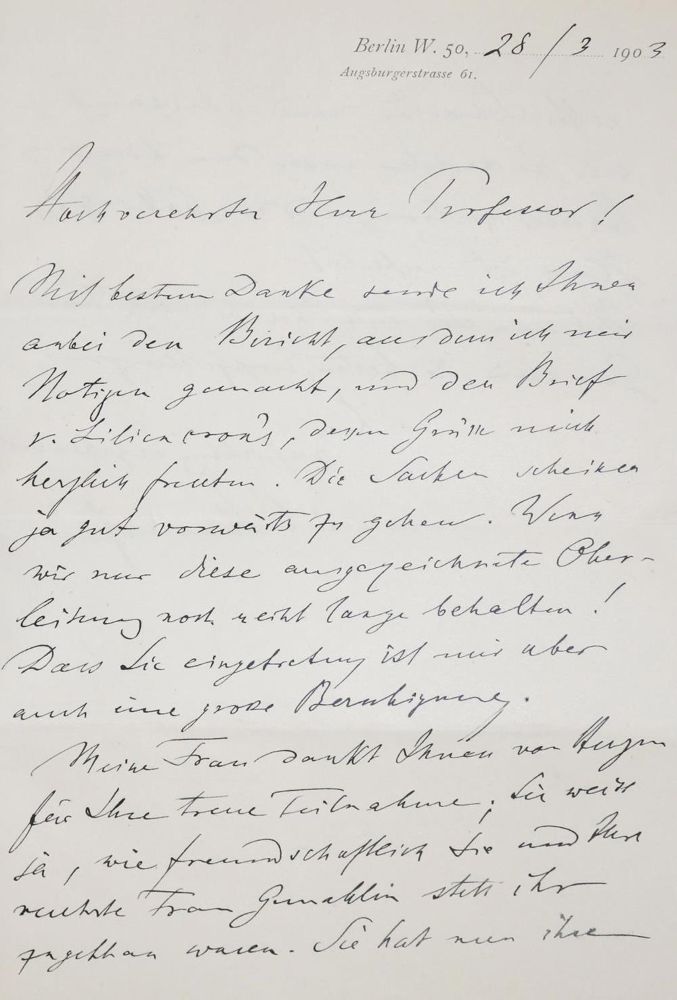Große Abbildung Nr.1: 134-2130 Stumpf, Carl,: (Autographen)
