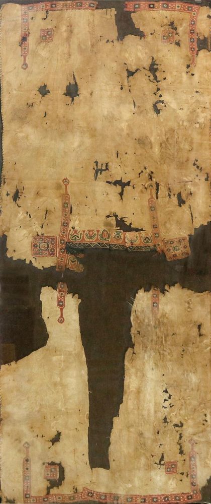 Große Abbildung Nr.1: 134-2143 Koptisches Textilfragment.: (Varia, Ausgrabungen)
