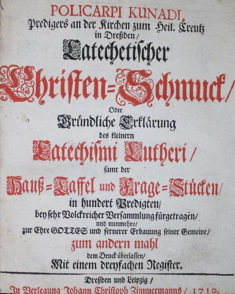 Große Abbildung Nr.1: 134-220 Kunad,P.: (Alte Drucke, Handschriften und Theologie)