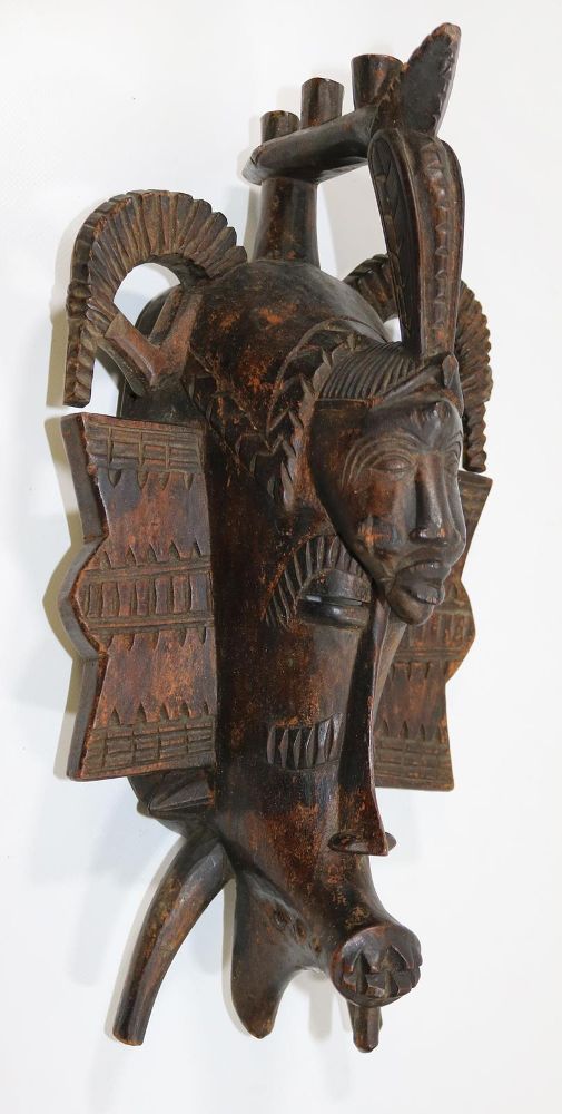 Große Abbildung Nr.2: 134-2226 Kpelie Maske der Senufo: (Afrika, Masken)