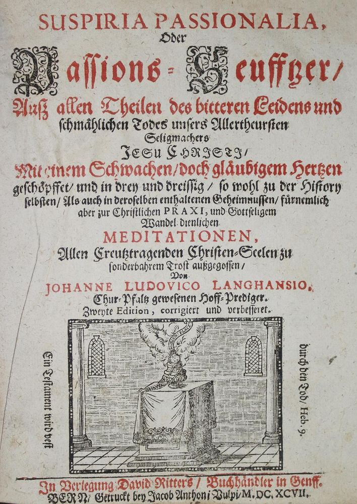 Große Abbildung Nr.1: 134-224 Langhans,J.L.: (Alte Drucke, Handschriften und Theologie)