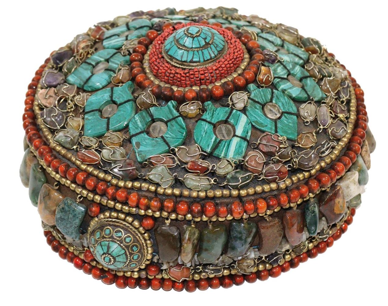Große Abbildung Nr.1: 134-2260 Herrenkappe: (Asiatika, Ladakh)