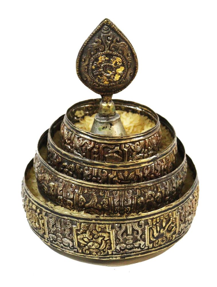 Große Abbildung Nr.1: 134-2294 Reisbehälter: (Asiatika, Tibet)