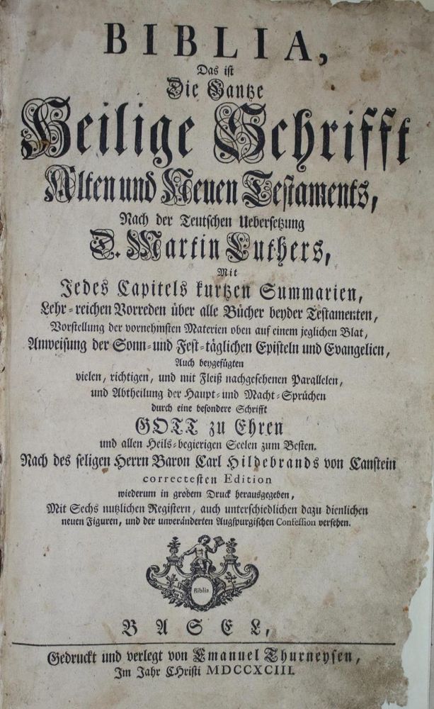Große Abbildung Nr.1: 134-23 Biblia germanica.: (Bibeln)