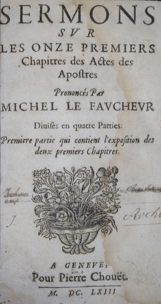 Große Abbildung Nr.1: 134-230 Le Faucheur,M.: (Alte Drucke, Handschriften und Theologie)