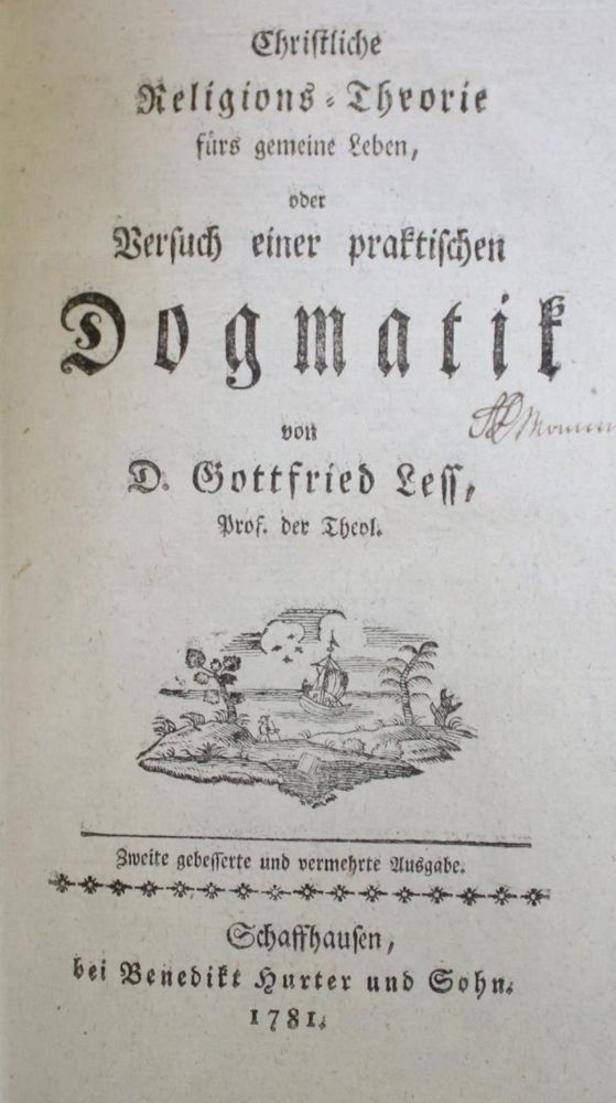 Große Abbildung Nr.1: 134-232 Less,G.: (Alte Drucke, Handschriften und Theologie)