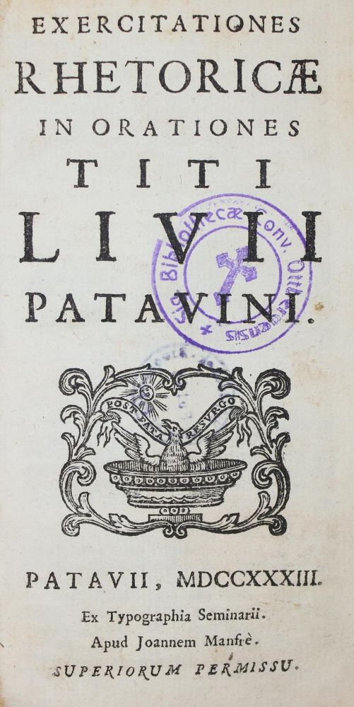 Große Abbildung Nr.1: 134-235 Livius,T.: (Alte Drucke, Handschriften und Theologie)