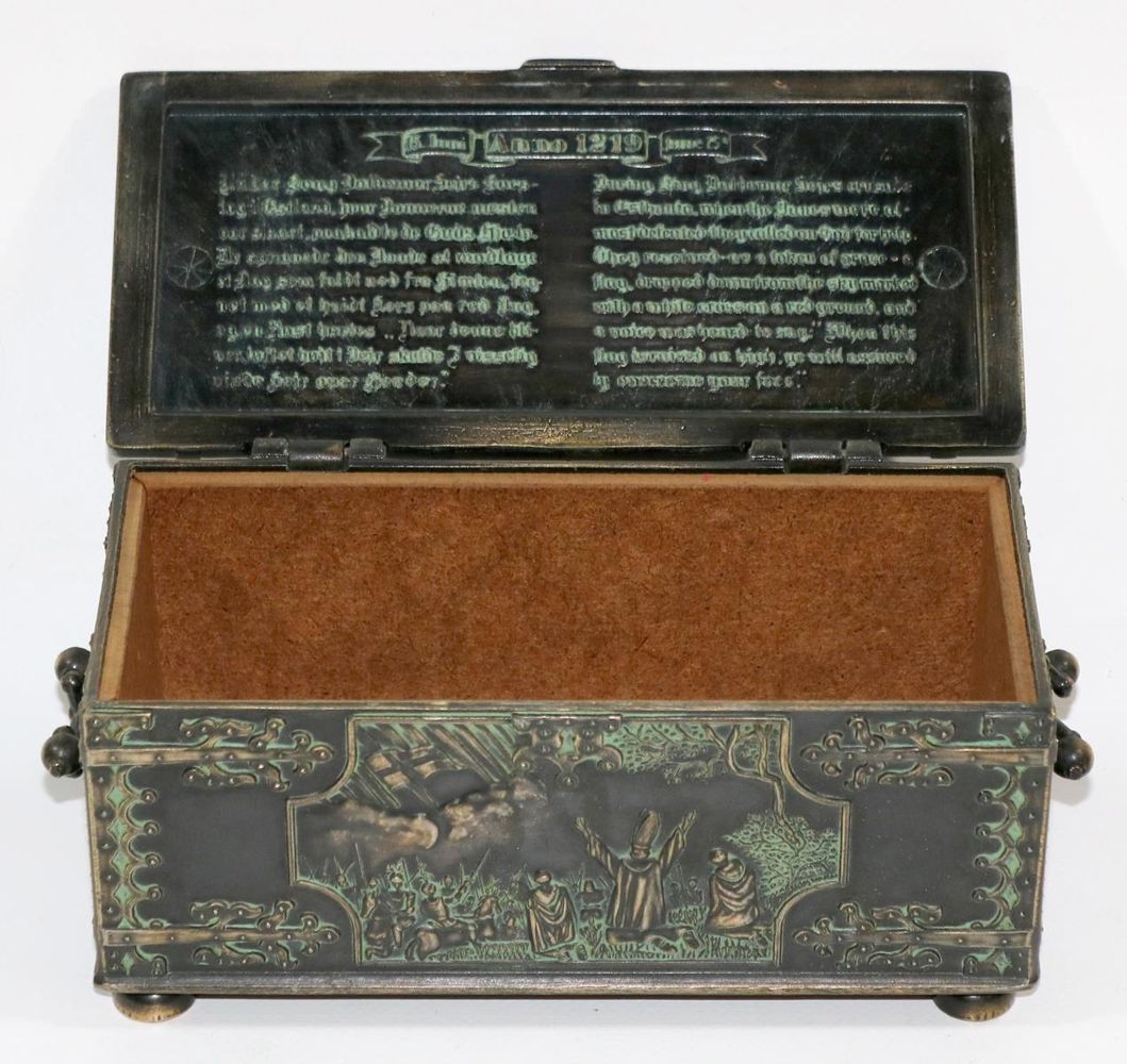 Große Abbildung Nr.2: 134-2361 Bronze-Box.: (Möbel, Truhen und Kästchen)