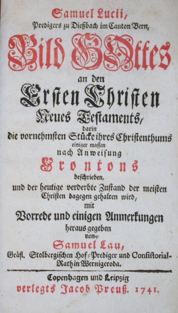 Große Abbildung Nr.1: 134-239 Lucius,S.: (Alte Drucke, Handschriften und Theologie)