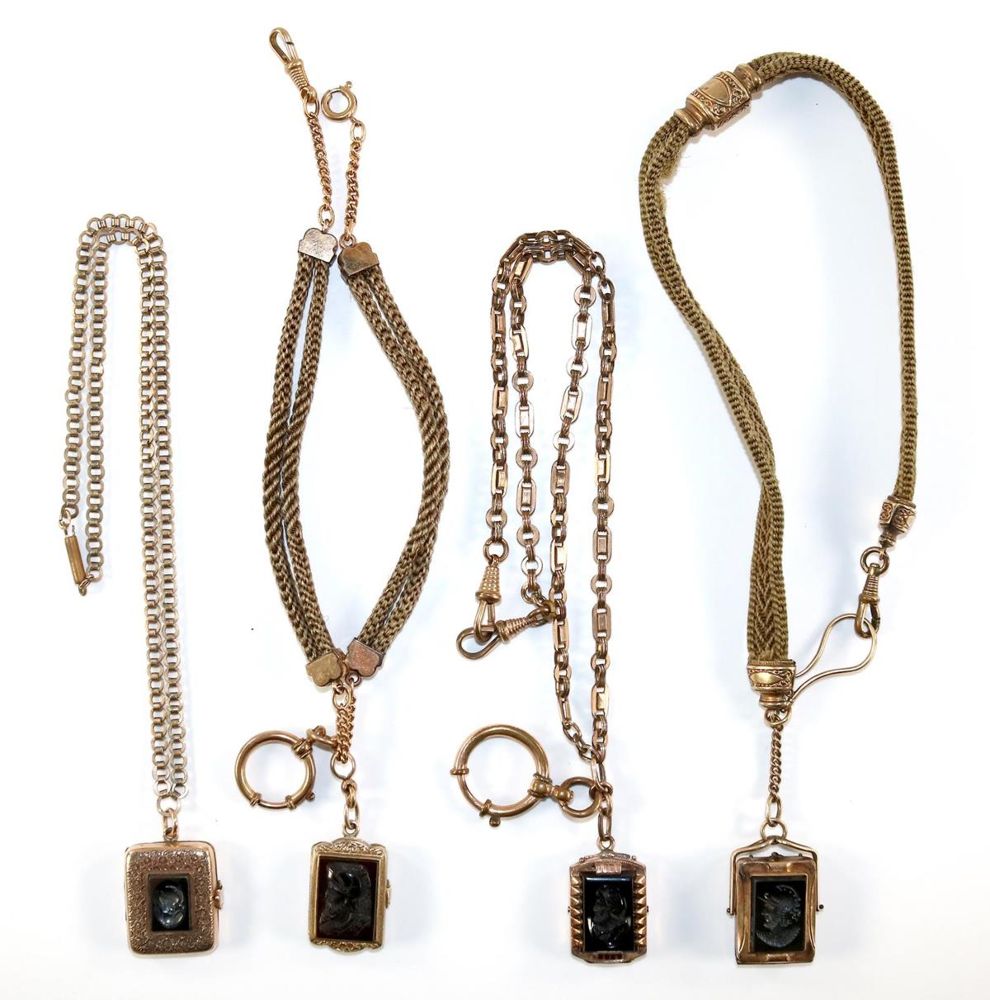 Große Abbildung Nr.2: 134-2418 Fünf Hämatitgemmen: (Schmuck, Gemmen, Hämatit)