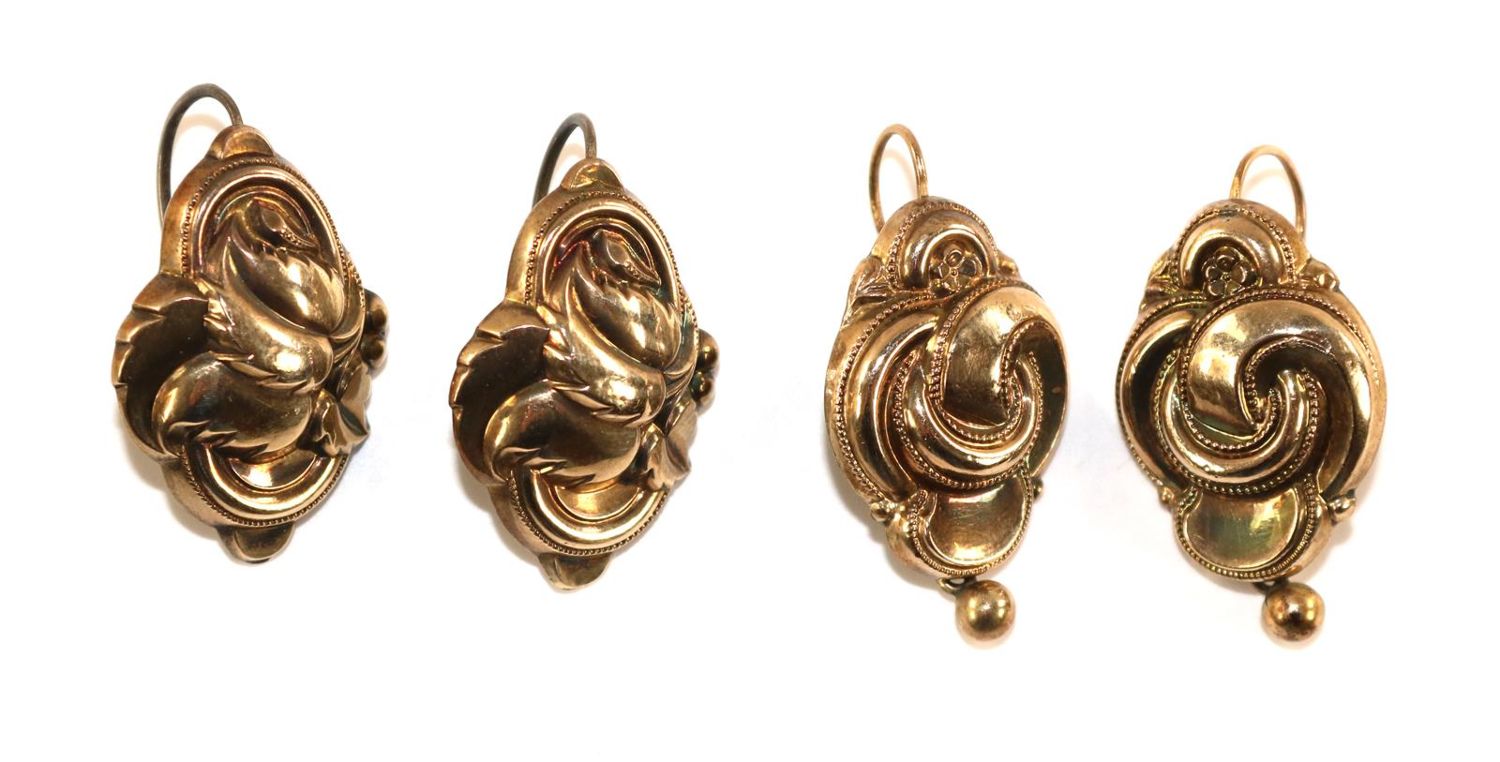 Große Abbildung Nr.1: 134-2425 Biedermeier Ohrringe.: (Schmuck, Ohrringe)