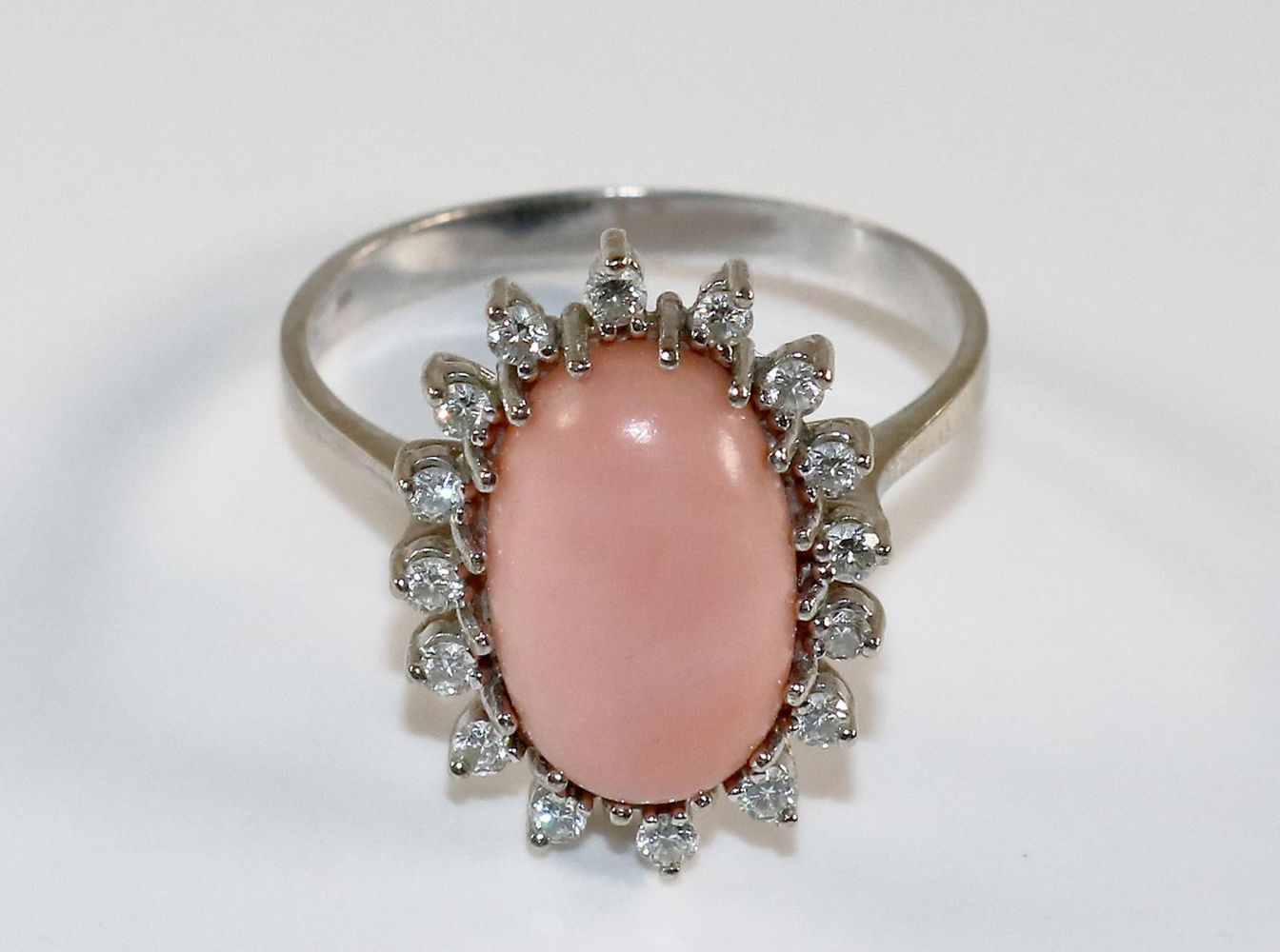 Große Abbildung Nr.1: 134-2436 Brillant-Korallenring.: (Schmuck, Ringe)