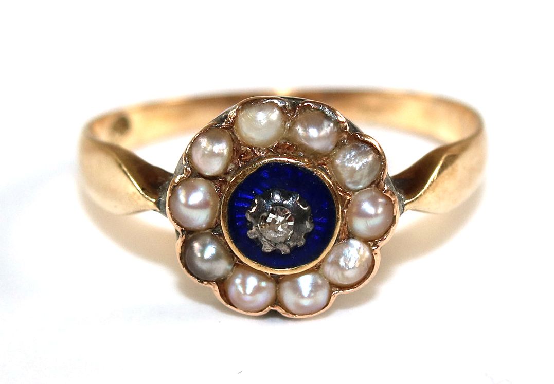 Große Abbildung Nr.1: 134-2439 Damenring um 1900.: (Schmuck, Ringe)