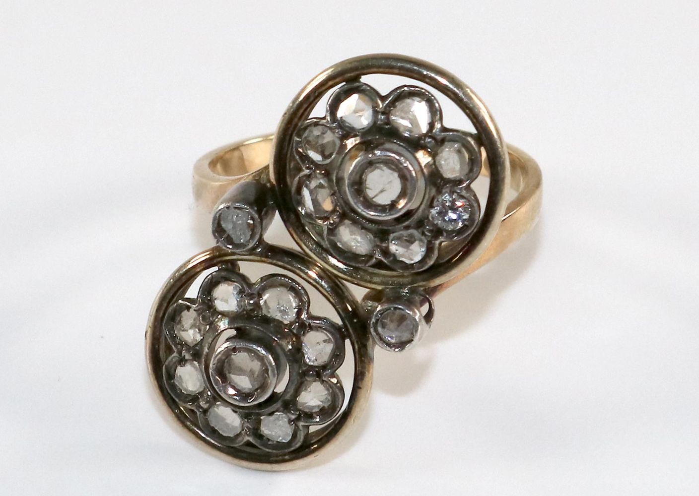 Große Abbildung Nr.1: 134-2444 Diamantring des Art Déco.: (Schmuck, Ringe)