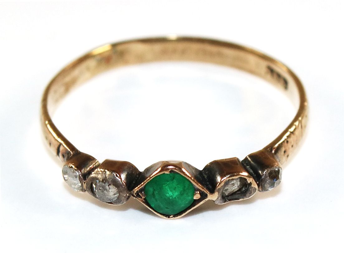 Große Abbildung Nr.1: 134-2445 Diamantring um 1900.: (Schmuck, Ringe)