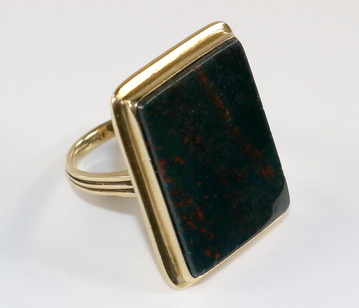 Große Abbildung Nr.1: 134-2450 Heliotropring 585 GG.: (Schmuck, Ringe)