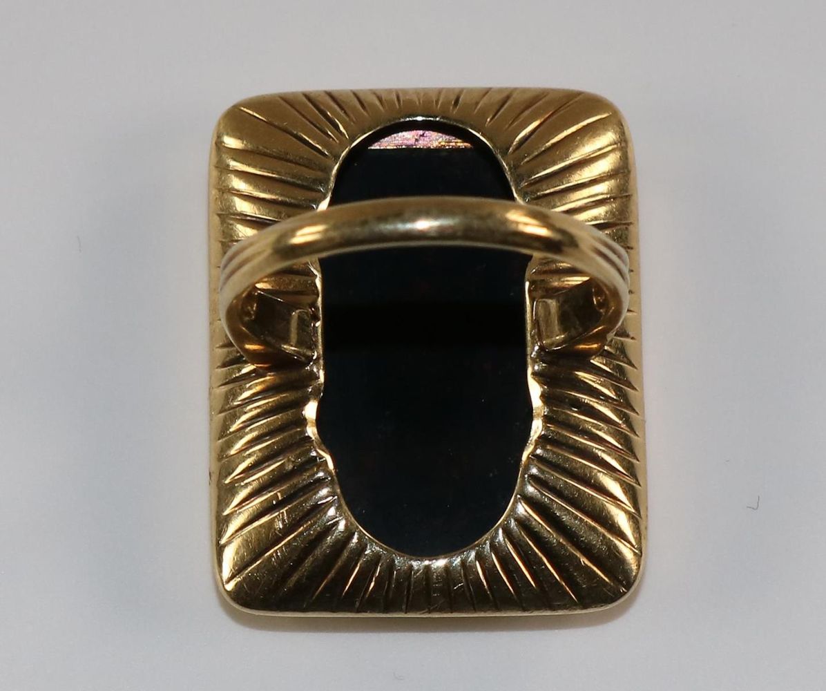 Große Abbildung Nr.2: 134-2450 Heliotropring 585 GG.: (Schmuck, Ringe)