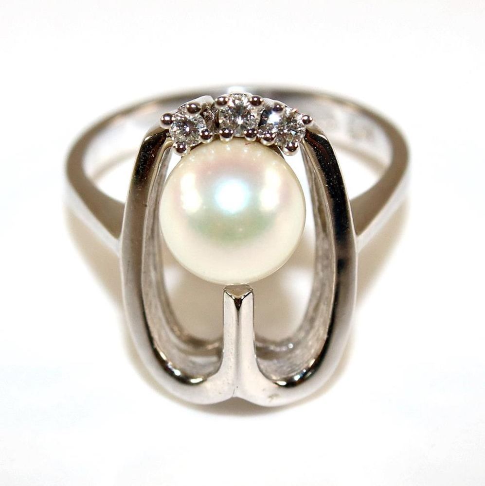 Große Abbildung Nr.1: 134-2455 Louis Fiessler Perl-: (Schmuck, Ringe)
