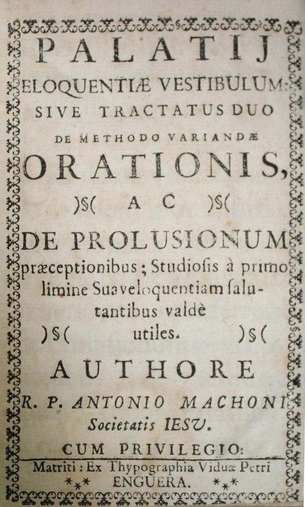 Große Abbildung Nr.1: 134-251 Machoni,A.: (Alte Drucke, Handschriften und Theologie)