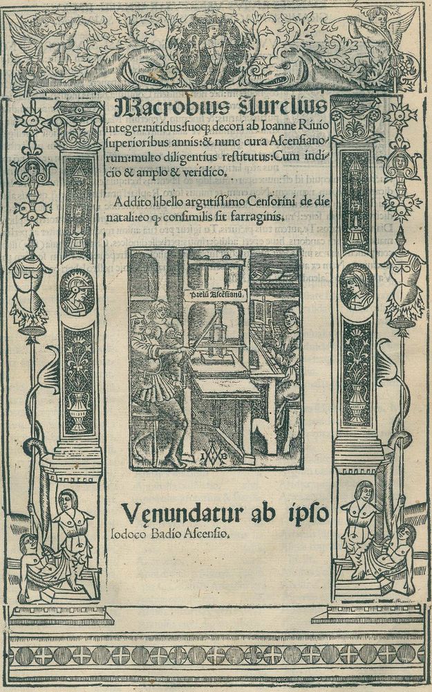 Große Abbildung Nr.1: 134-252 Macrobius Ambrosius Theodosius: (Alte Drucke, Handschriften und Theologie)