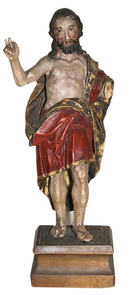 Große Abbildung Nr.1: 134-2543 Auferstehungschristus.: (Volkskunst, Religiöse Volkskunst)