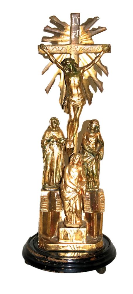 Große Abbildung Nr.1: 134-2556 Kreuzigungsgruppe.: (Volkskunst, Religiöse Volkskunst)