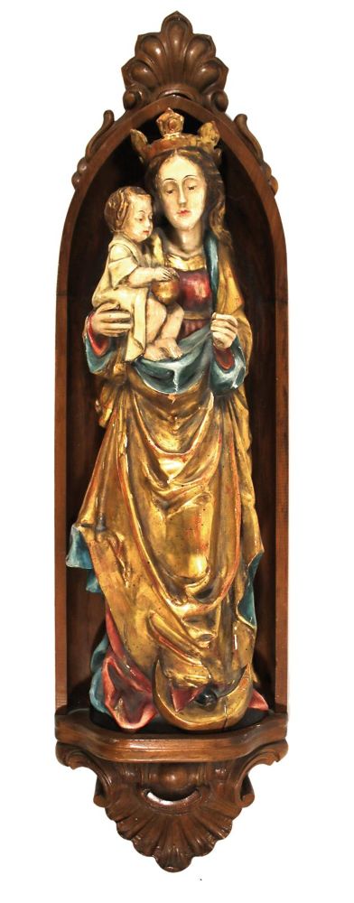Große Abbildung Nr.1: 134-2578 Mondsichelmadonna: (Volkskunst, Religiöse Volkskunst)