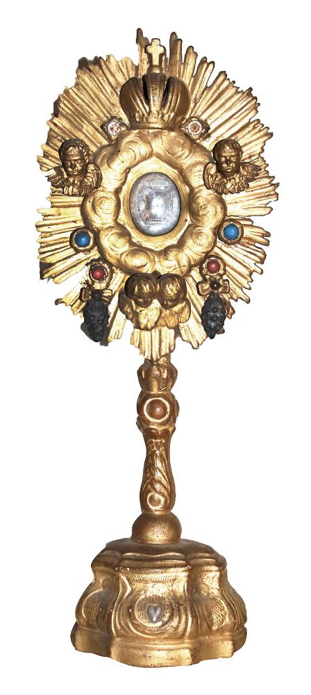 Große Abbildung Nr.1: 134-2579 Monstranz: (Volkskunst, Religiöse Volkskunst)