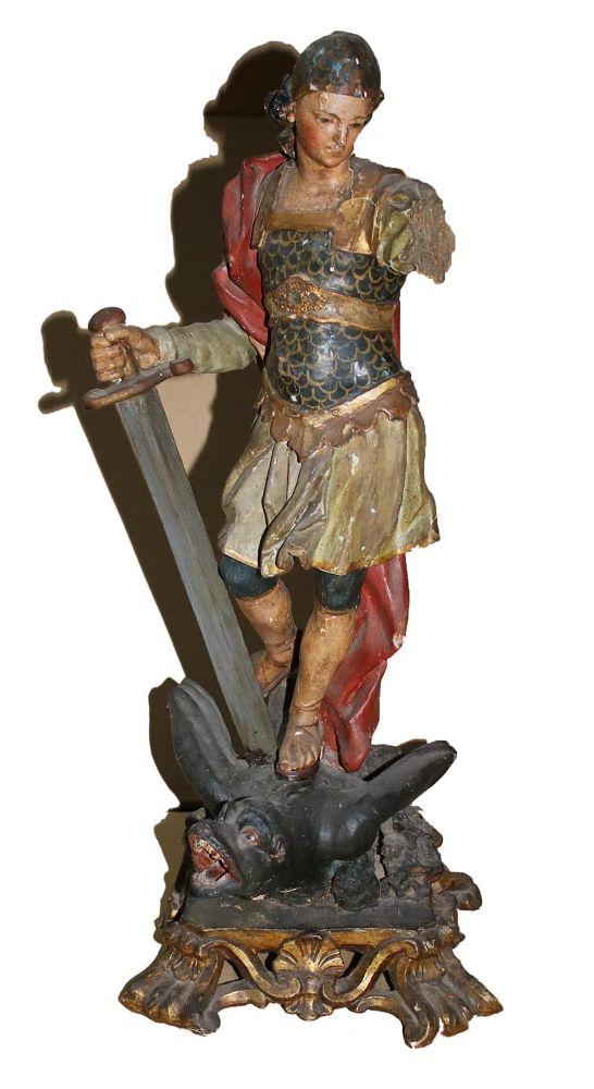 Große Abbildung Nr.1: 134-2592 St.Georg.: (Volkskunst)