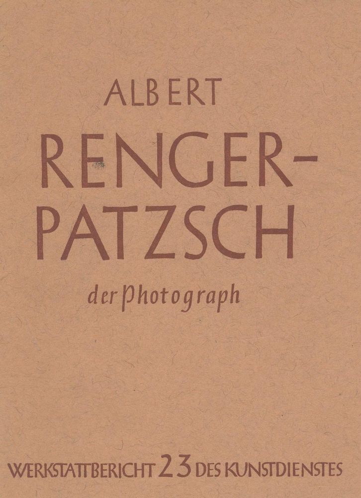 Große Abbildung Nr.1: 134-2604 Renger-Patzsch,A.: (Bücher)