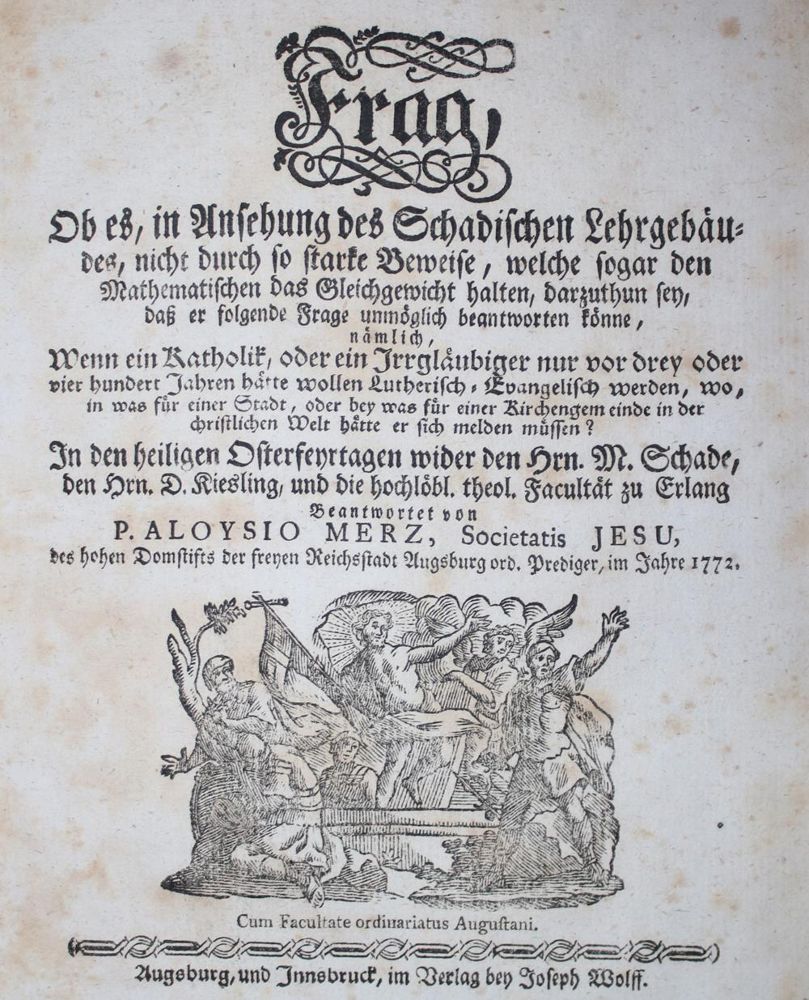 Große Abbildung Nr.2: 134-264 Merz,A.: (Alte Drucke, Handschriften und Theologie)