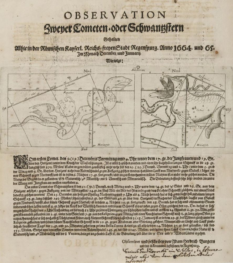 Große Abbildung Nr.1: 134-2687 Komet.: (Varia, Astronomie, Regensburg)