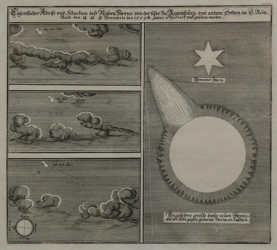 Große Abbildung Nr.2: 134-2687 Komet.: (Varia, Astronomie, Regensburg)