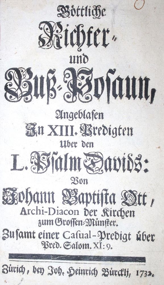 Große Abbildung Nr.1: 134-276 Ott,J.B.: (Alte Drucke, Handschriften und Theologie)