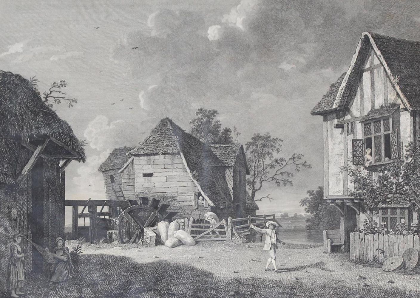 Große Abbildung Nr.1: 134-2780 Wassermühle.: (Varia, Mühle)