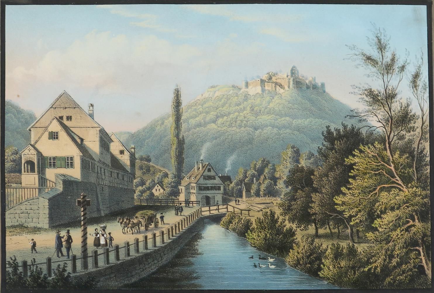Große Abbildung Nr.1: 134-2899 Urach und Hohenurach.: (Deutschland)