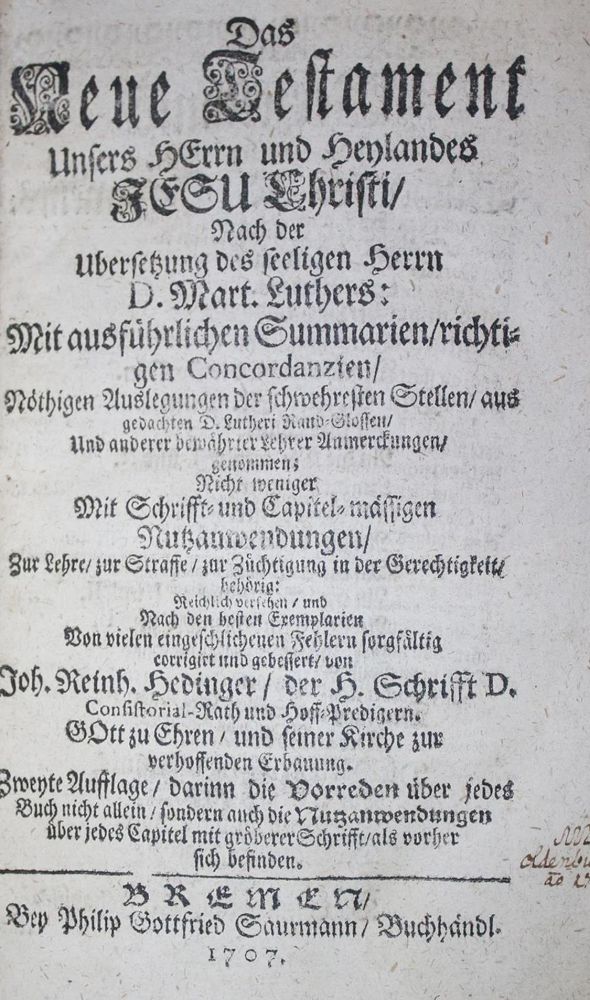 Große Abbildung Nr.1: 134-29 Biblia germanica.: (Bibeln)