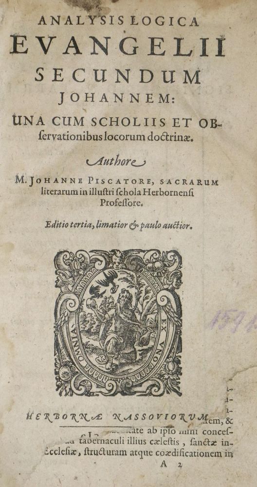 Große Abbildung Nr.1: 134-290 Piscator,J.: (Alte Drucke, Handschriften und Theologie)