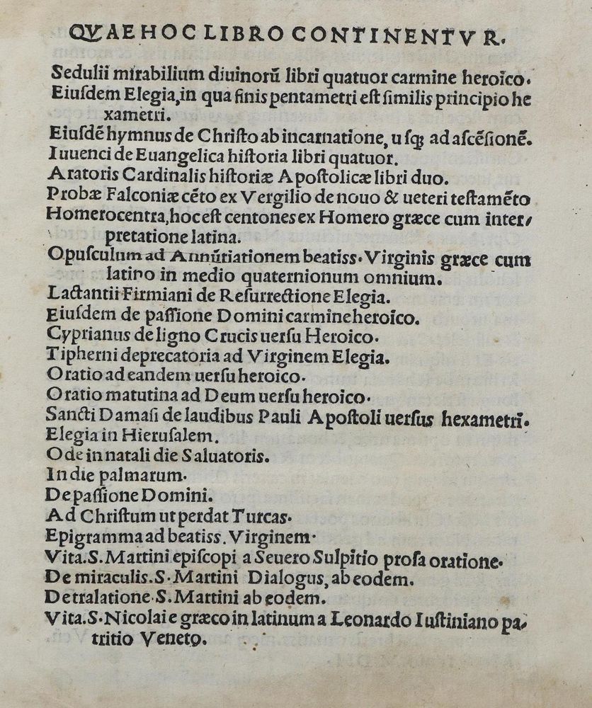 Große Abbildung Nr.1: 134-295 Poetae Christiani Veteres.: (Alte Drucke, Handschriften und Theologie)