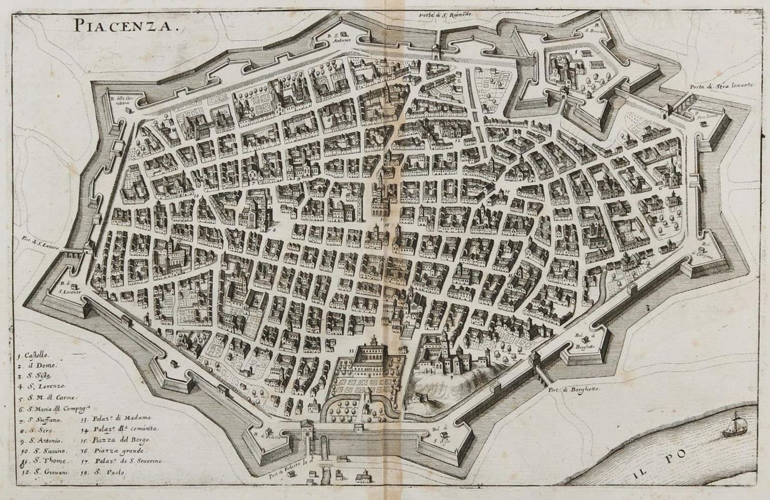 Große Abbildung Nr.1: 134-2996 Piacenza.: (Ausland, Italien)