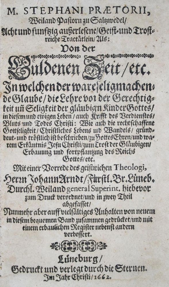 Große Abbildung Nr.1: 134-302 Praetorius,S.: (Alte Drucke, Handschriften und Theologie)