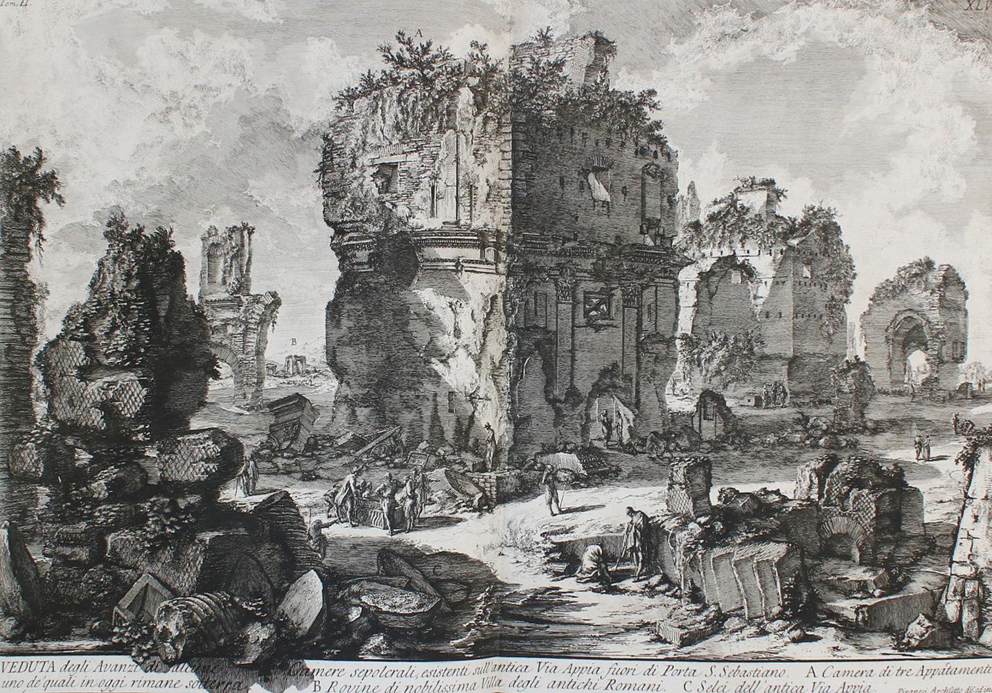 Große Abbildung Nr.1: 134-3074 Piranesi,G.B.: (Ausland, Italien, Rom)