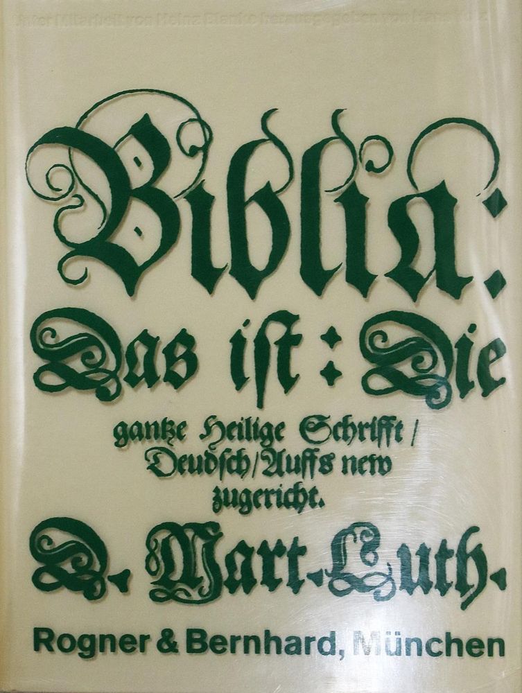 Große Abbildung Nr.1: 134-31 Biblia germanica.: (Bibeln)