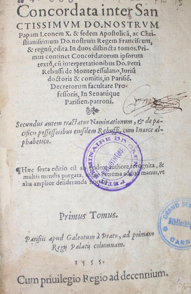 Große Abbildung Nr.1: 134-313 Rebuffi,P.: (Alte Drucke, Handschriften und Theologie)