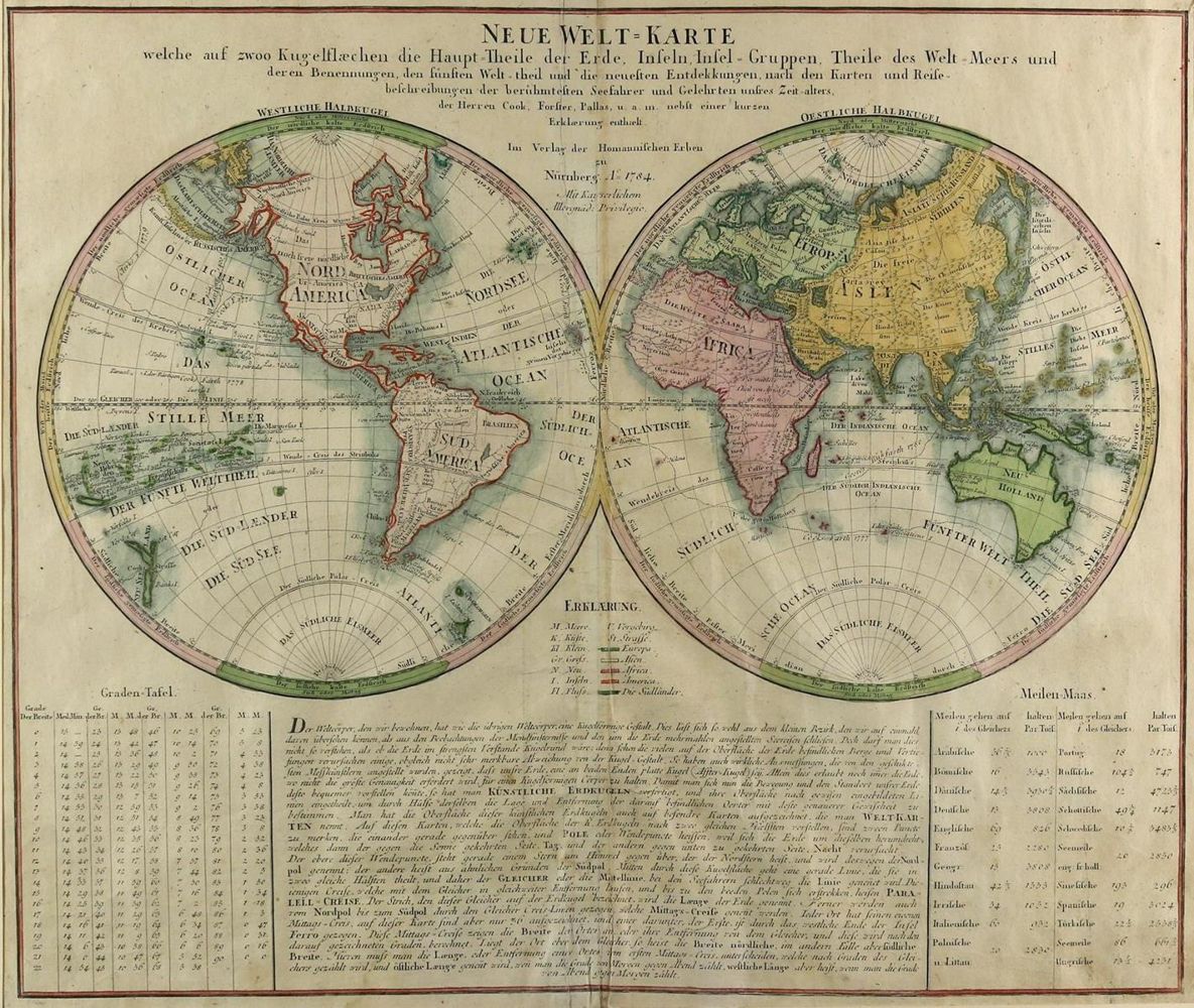 Große Abbildung Nr.1: 134-3151 Weltkarte.: (Ausland, Weltkarten)