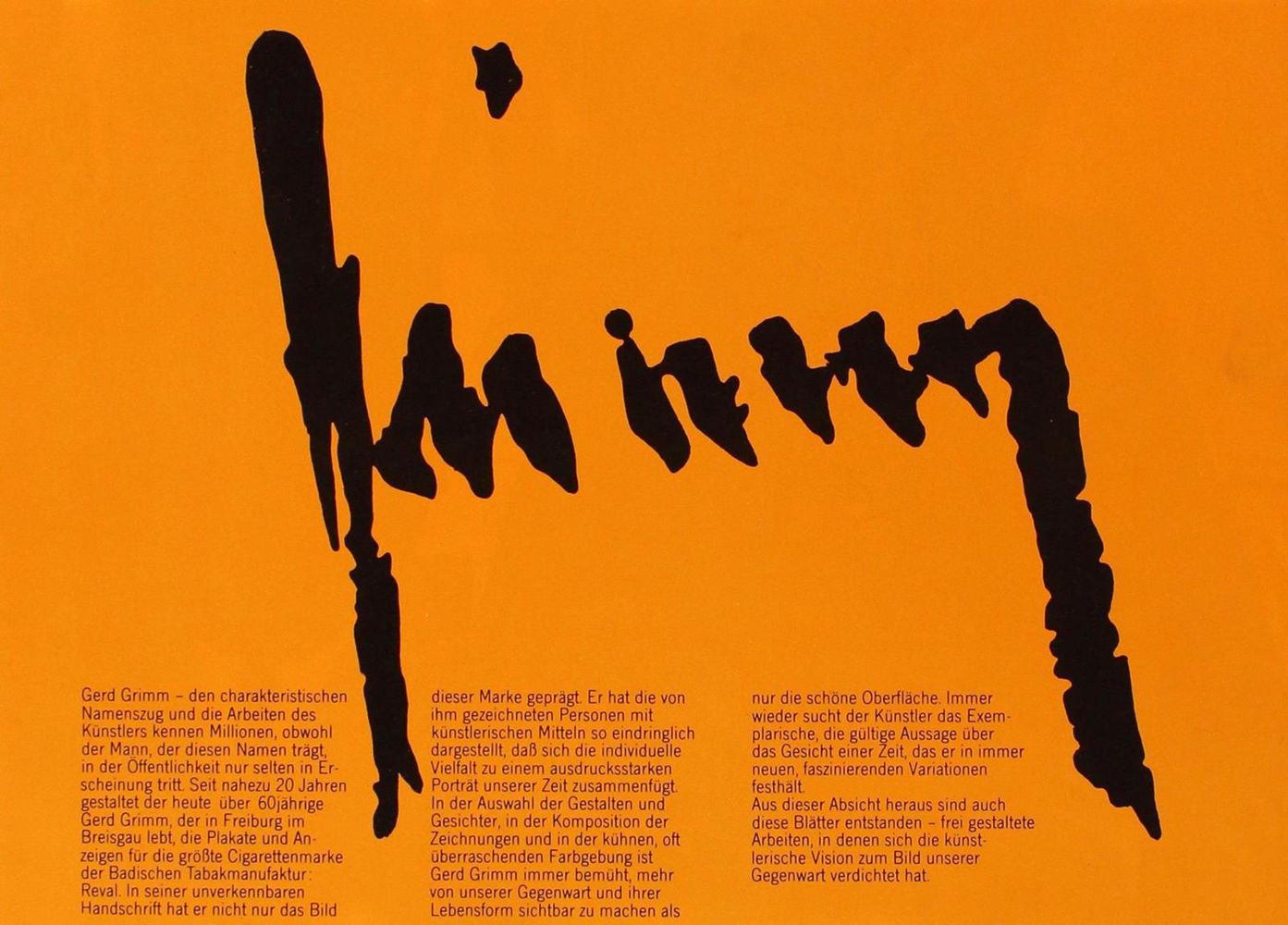 Große Abbildung Nr.1: 134-3157 Grimm, Gerd: (Plakate)